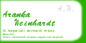 aranka weinhardt business card